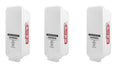 3 Pack White Wall-Mounted Fire Extinguisher Cabinet with Clear Pull-Cover Z341