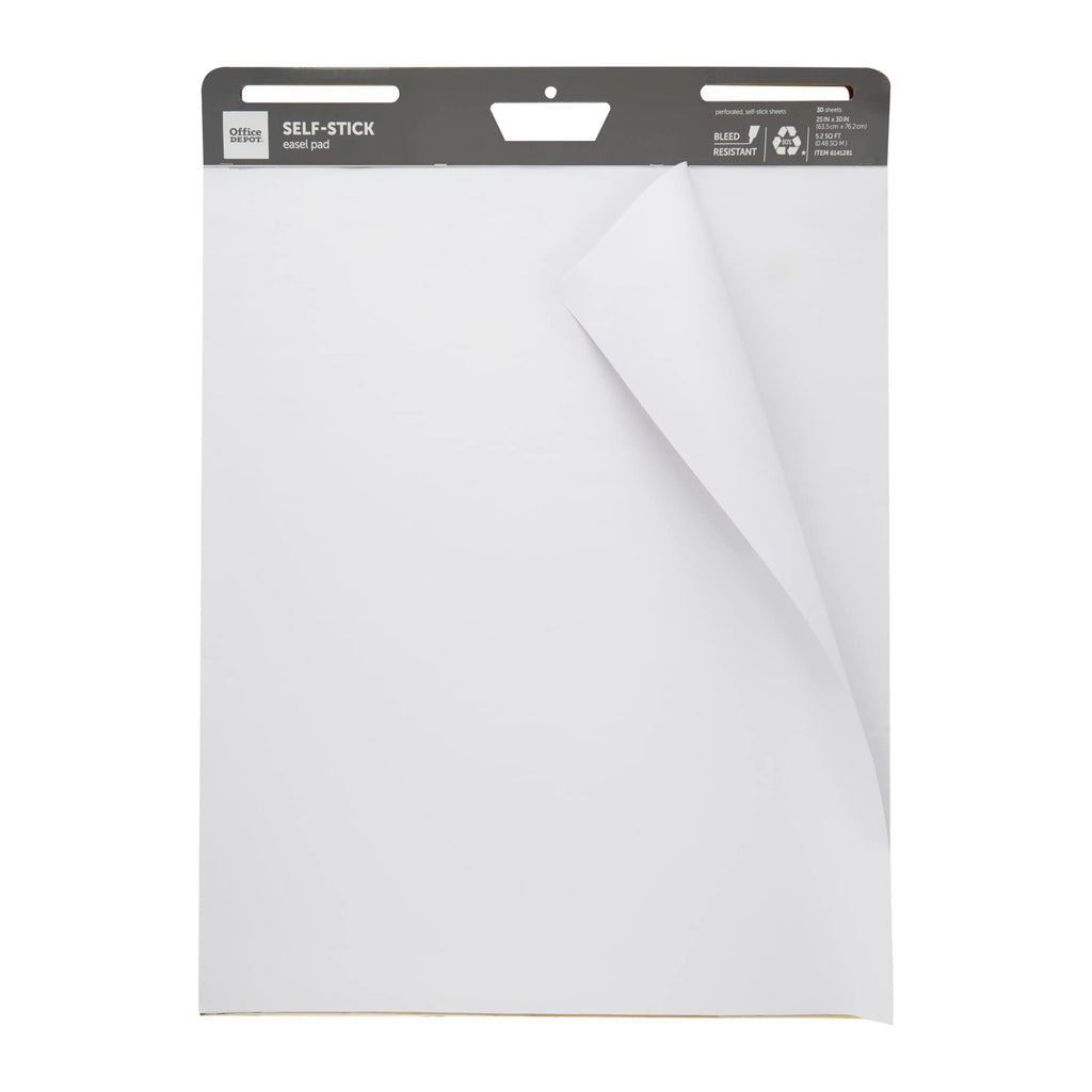 Self-Stick Easel Pad, 25" x 30", 30 Sheets, 30% Recycled, White T8727