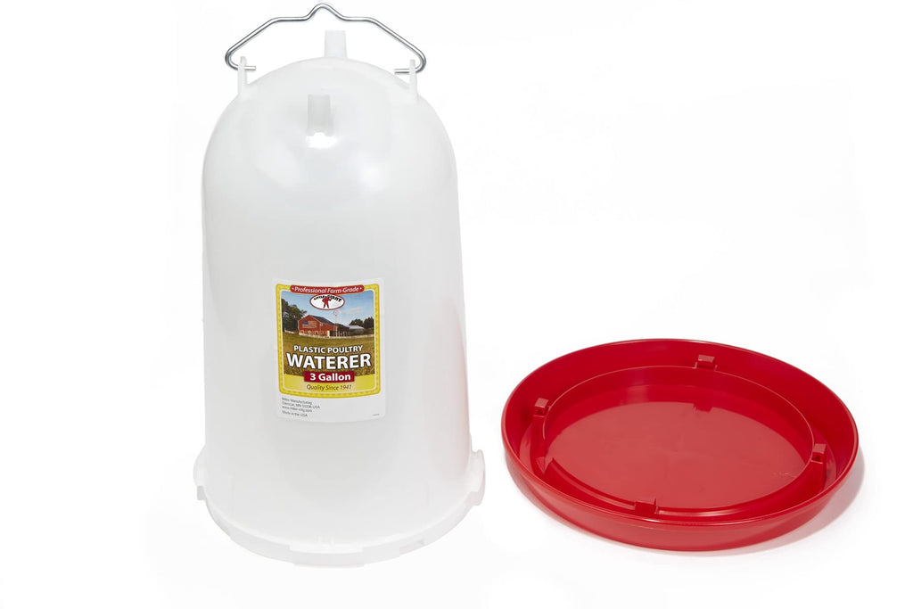 3 Gallon Plastic Poultry Waterer with Handle S22217