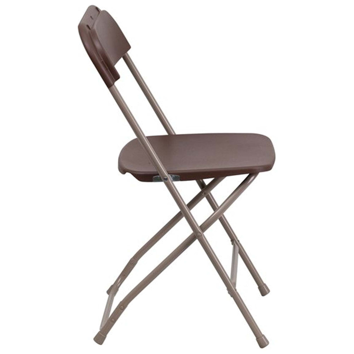 Brown 10pk Stackable Folding Chairs P70759