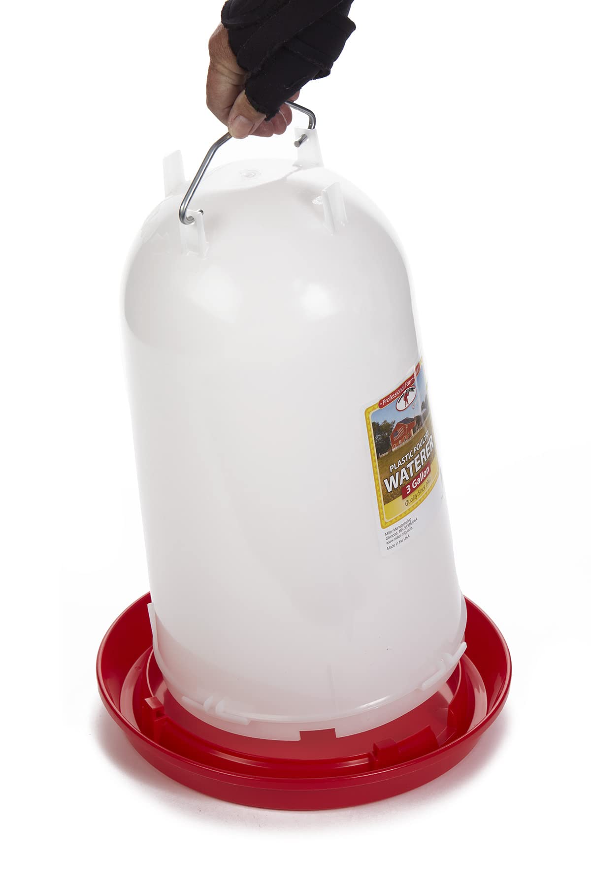 3 Gallon Plastic Poultry Waterer with Handle S22217