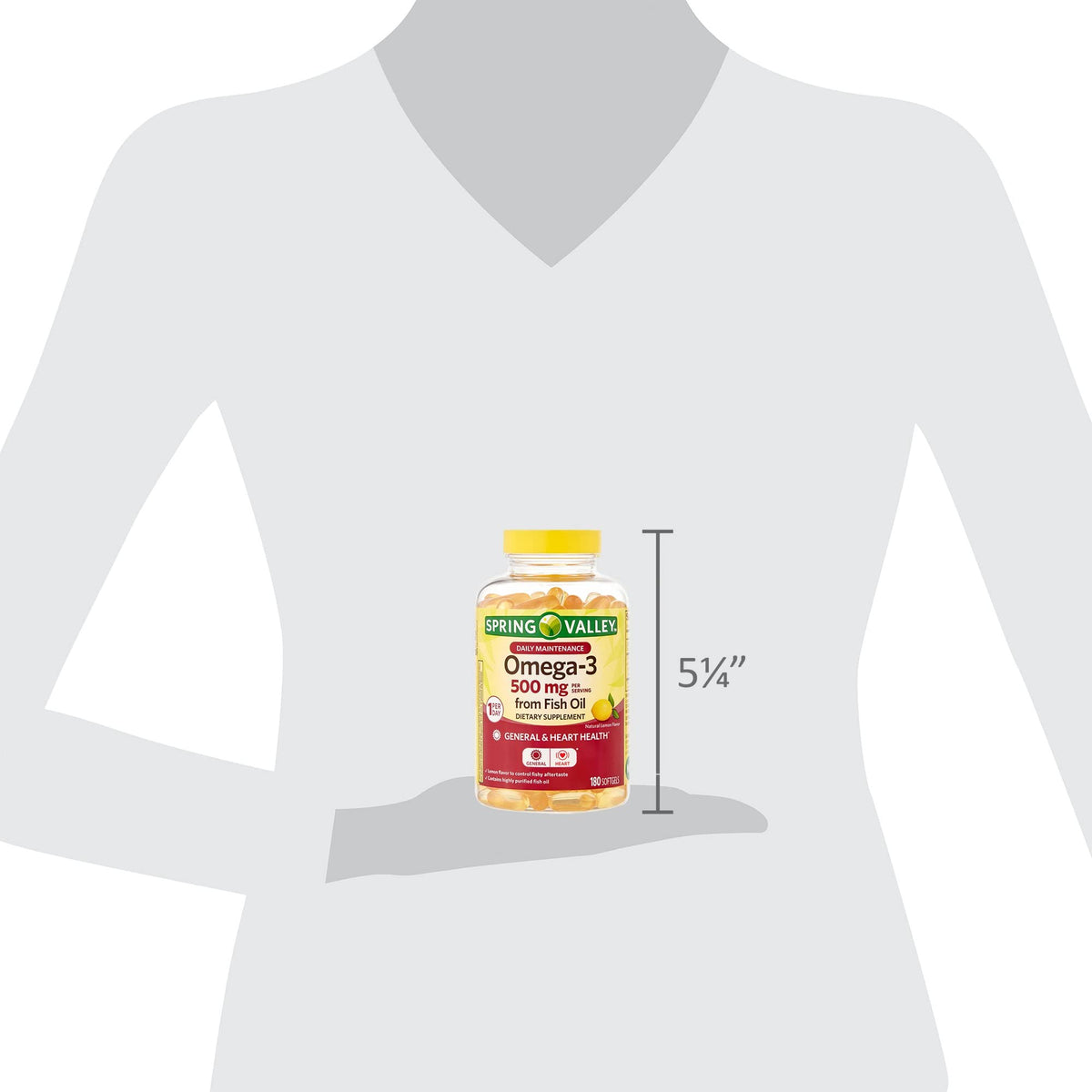 Omega-3 500 mg Fish Oil Dietary Supplements G2389