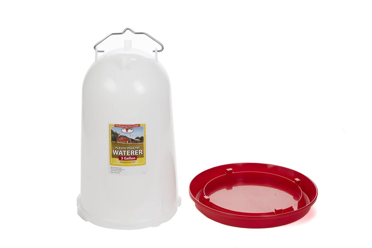 3 Gallon Plastic Poultry Waterer with Handle S22217