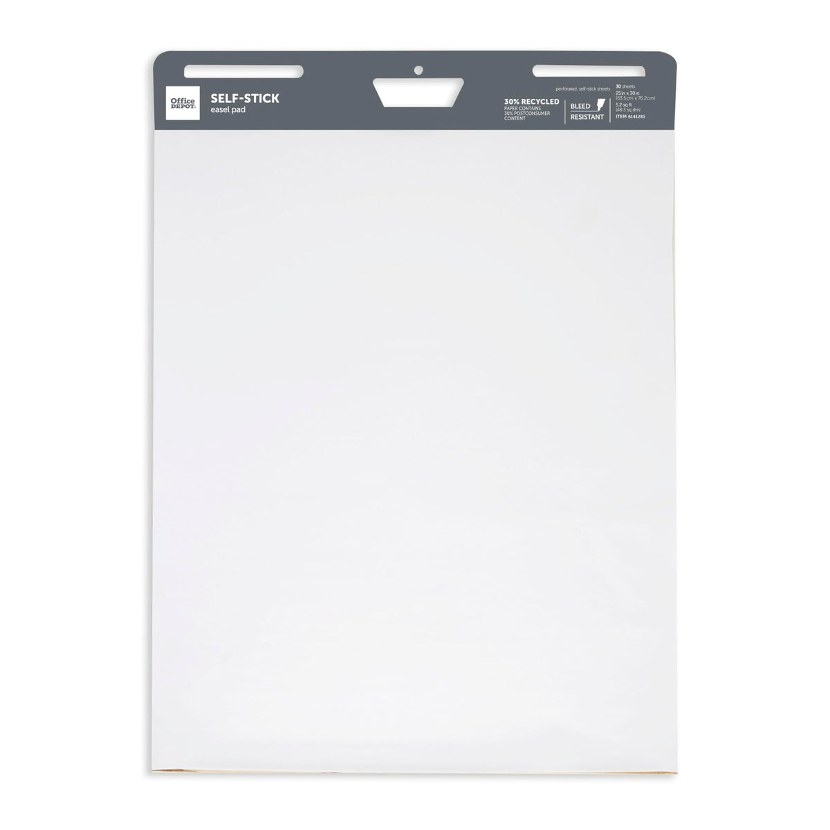 Self-Stick Easel Pad, 25" x 30", 30 Sheets, 30% Recycled, White T8727