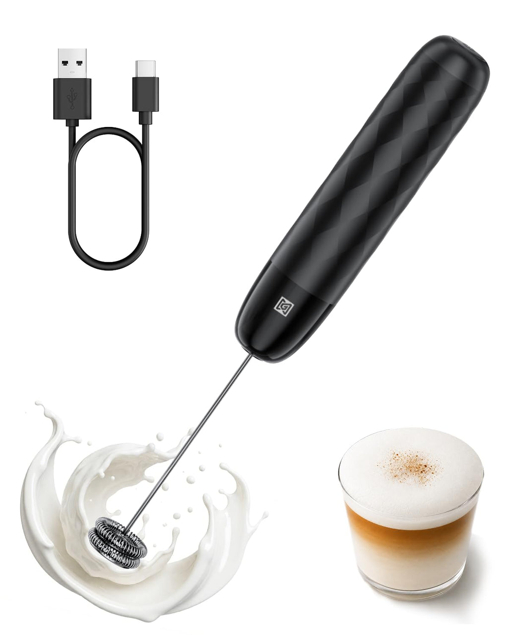 Rechargeable Milk Frother with Detachable Wand N6695