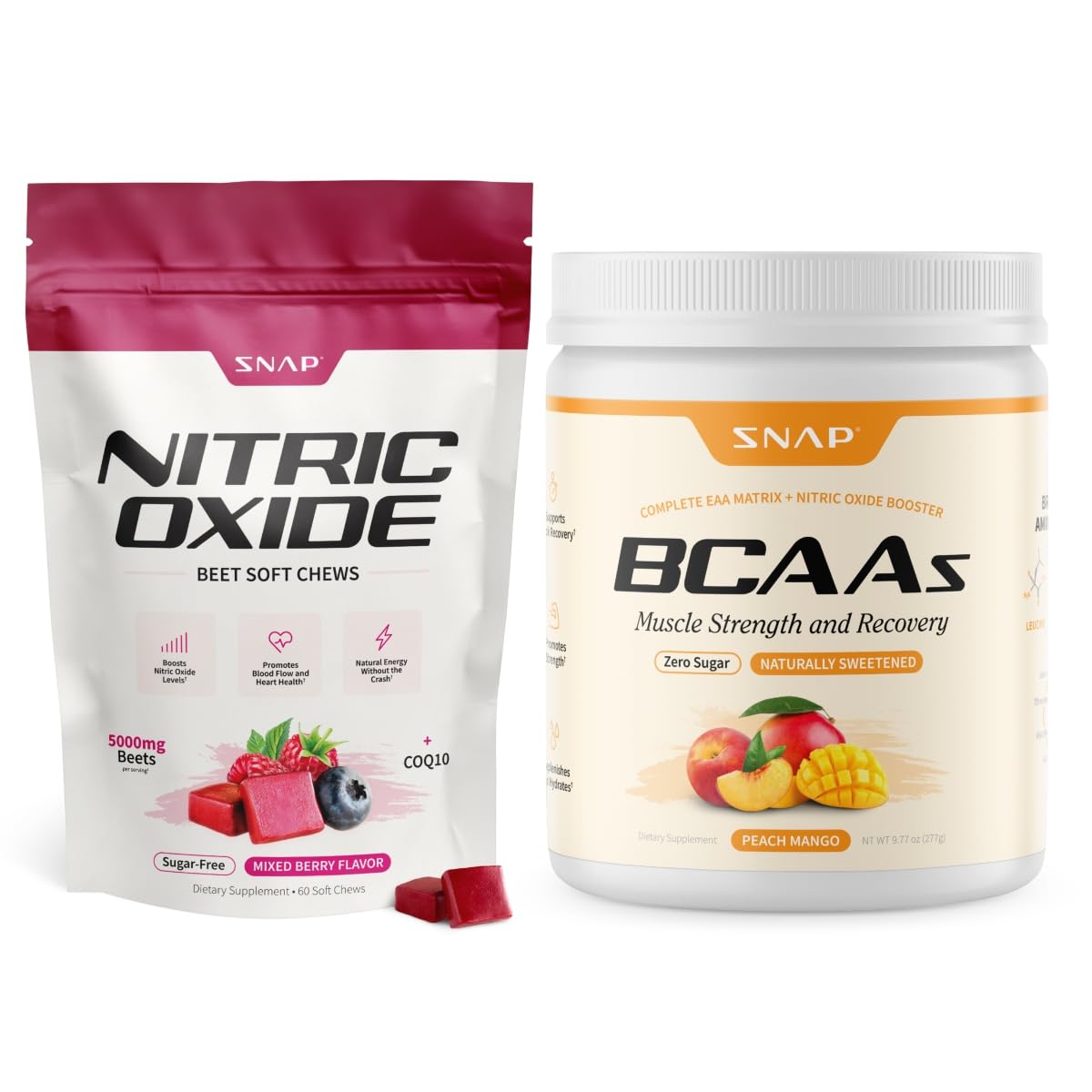 Beet Root Soft Chews + BCAA Powder Bundle J594889