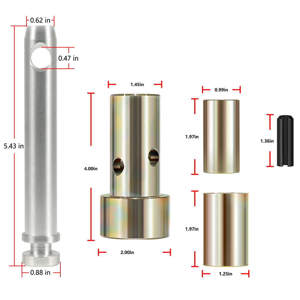 Quick Hitch Bushing Kit with Top Link and Lynch Pin I9700