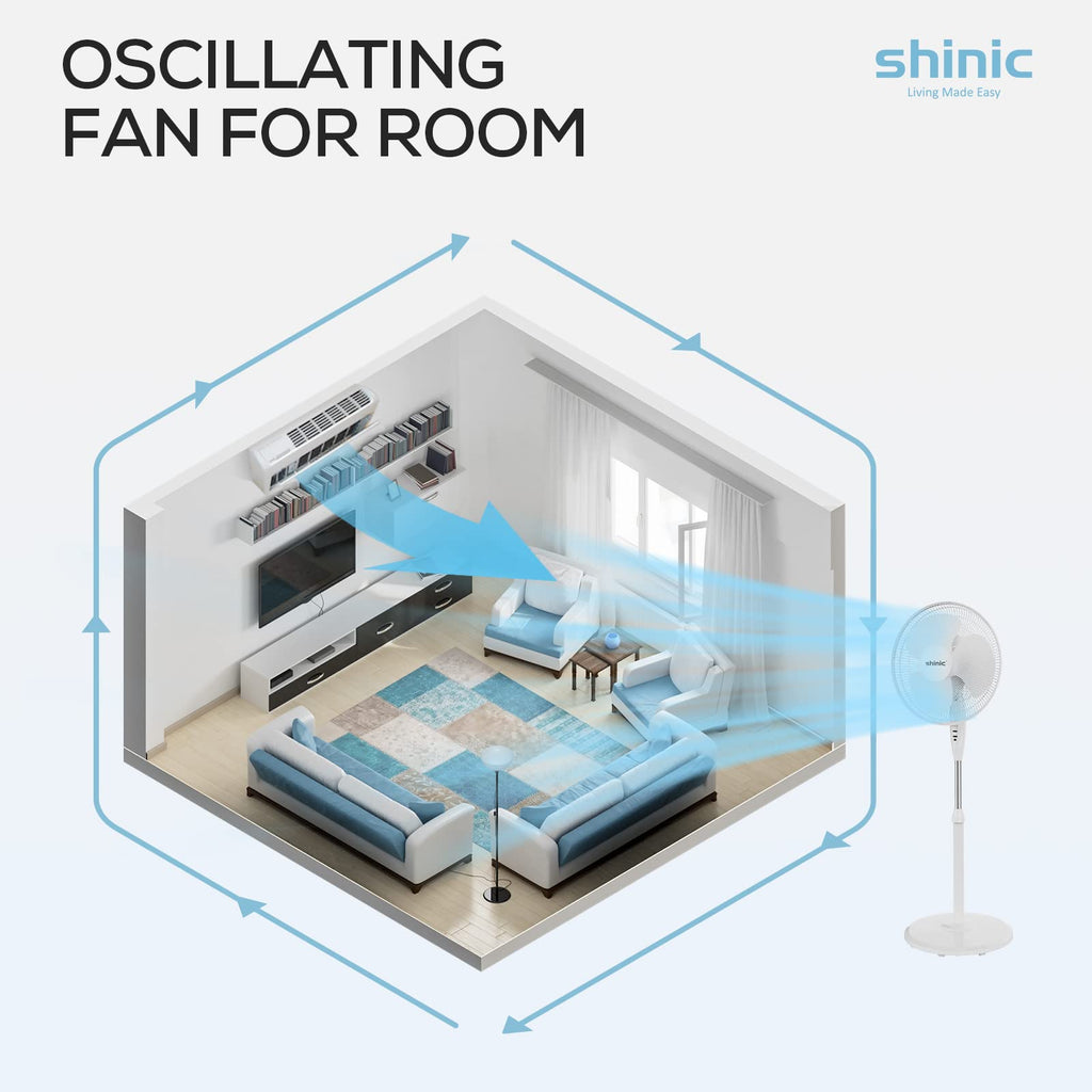 16'' Oscillating Pedestal Fan with Remote V2524