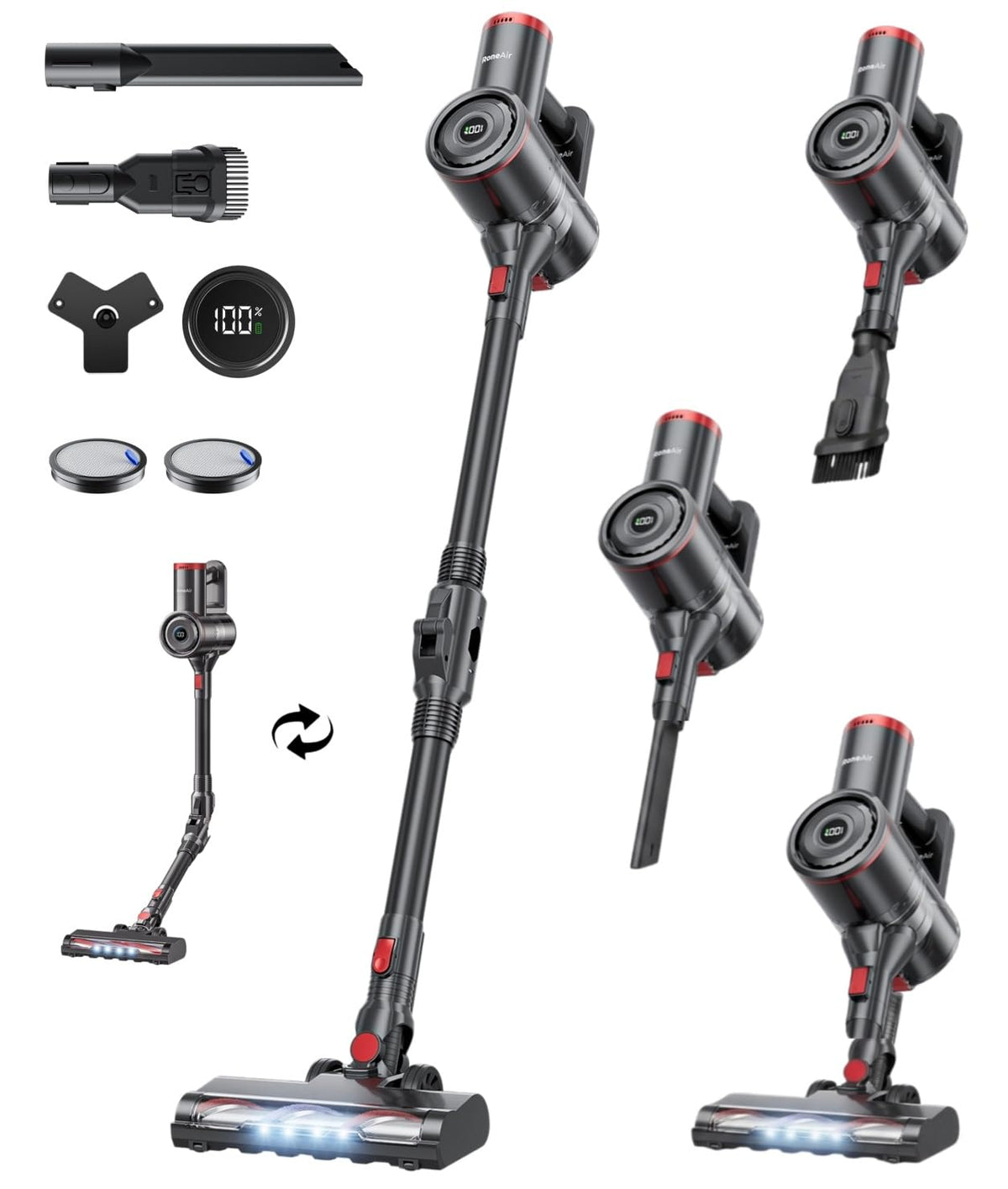 Cordless Vacuum Cleaner 40Kpa 45Min 6-in-1 B342966