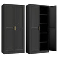 71" Metal Pantry Storage Cabinet with Doors & 4 Adjustable Shelves R48757