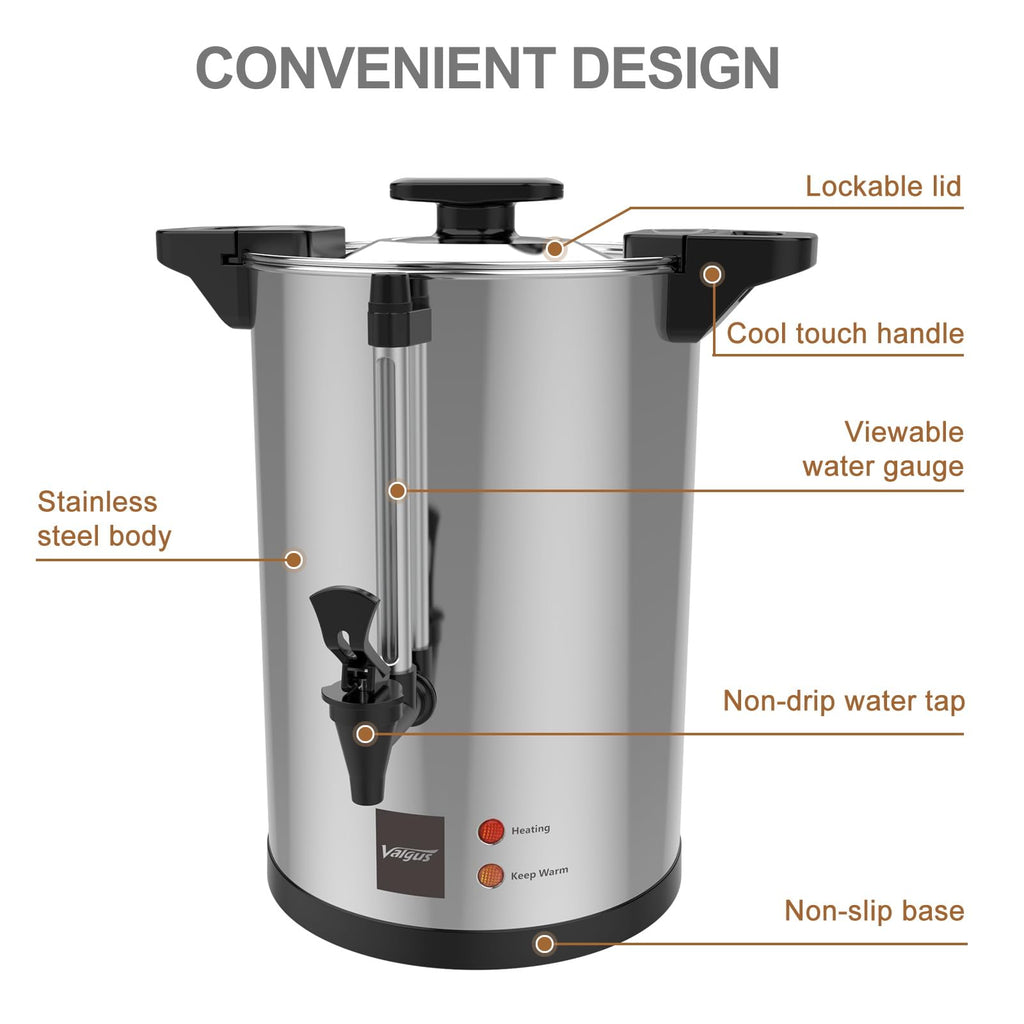 32-Cup Stainless Steel Electric Coffee Urn Q396104