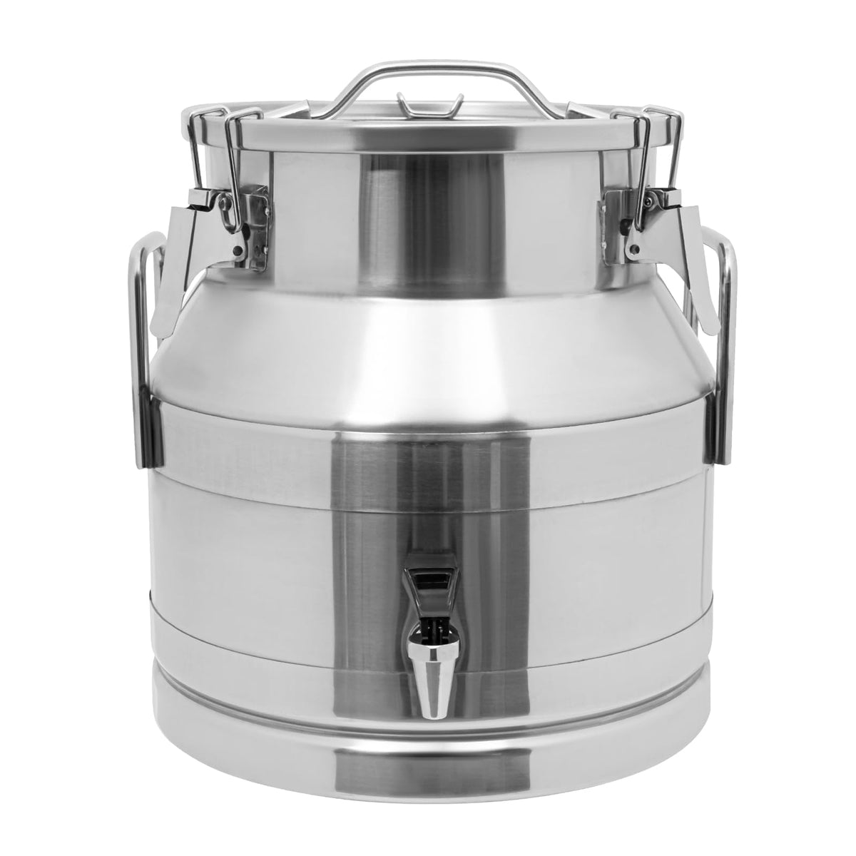 Stainless Steel Milk Can with Faucet, 20L Silicone Sealed Lid D166972