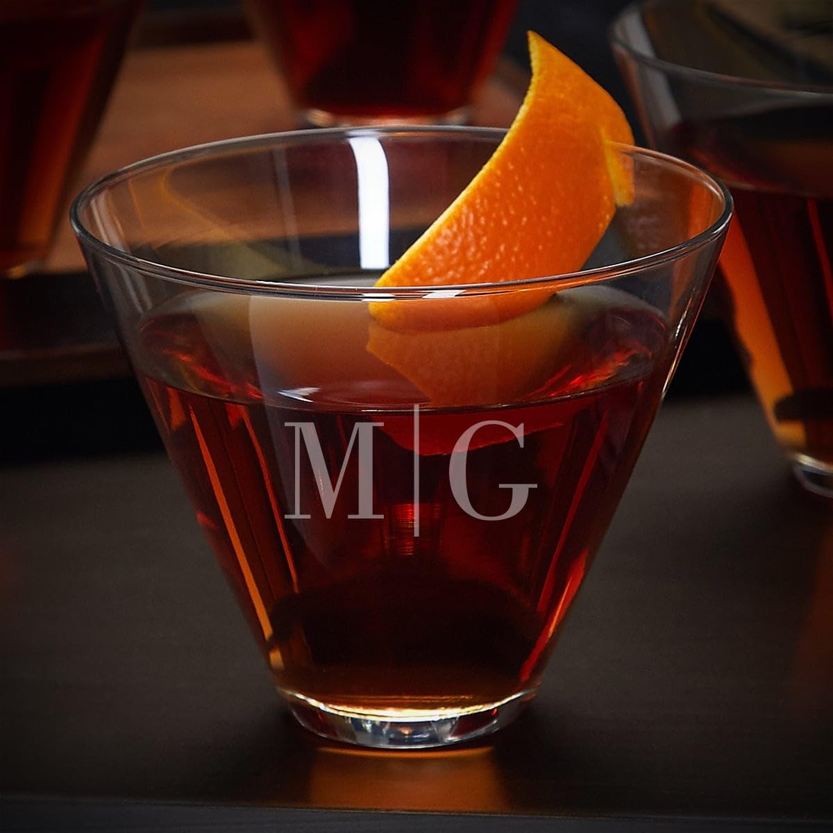 Stemless Martini Glasses Set of 4 L616