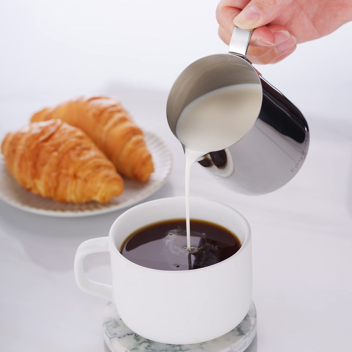 12 oz Stainless Steel French Press and Creamer Sugar Bowl Set M48998