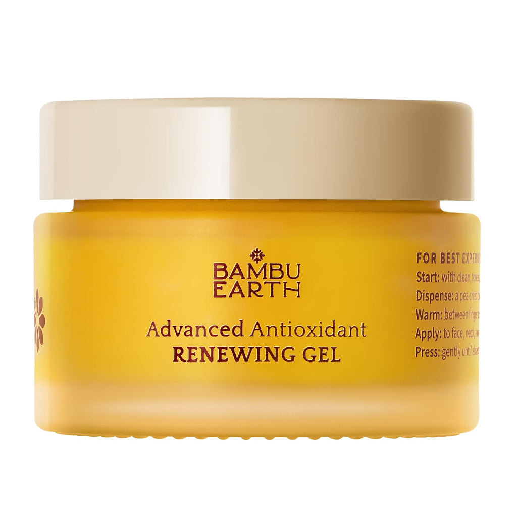 Antioxidant Renewing Gel Face Moisturizer with Bakuchiol Vitamin C Ester & Prickly Pear 1 oz B36573