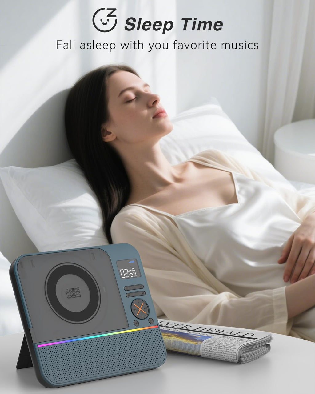 Portable CD Player with Bluetooth K480