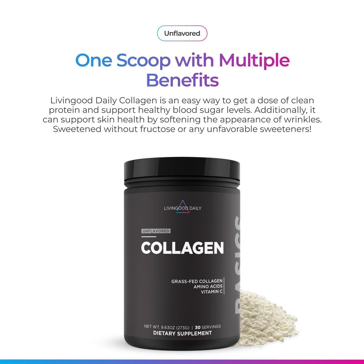 Unflavored Collagen Peptides Powder Type I & III Z23066