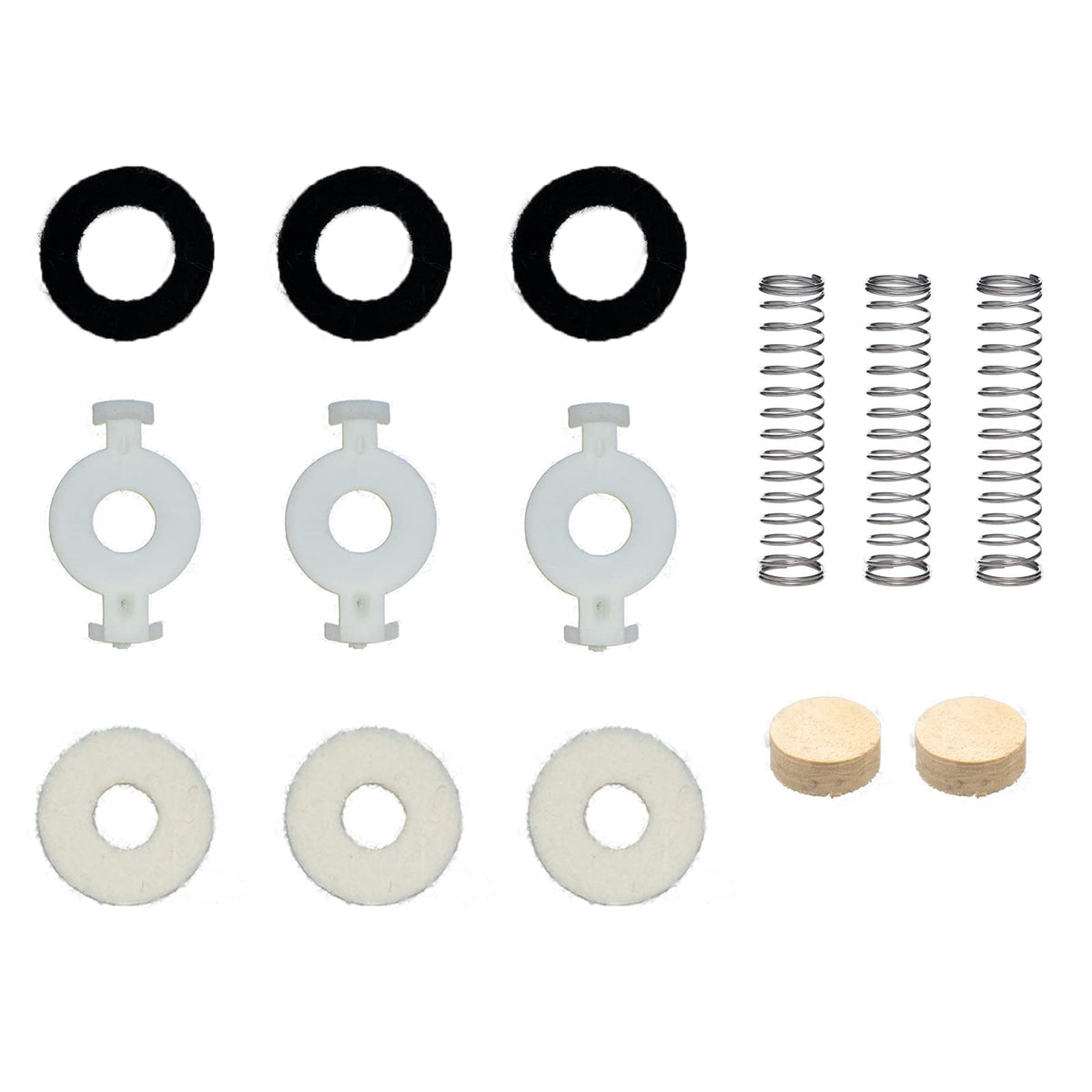 Trumpet Valve Repair Kit with Springs Felts and Cork Pads I505