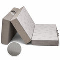 Twin 6-Inch Foam Tri Fold Floor Mattress with 2 Washable Covers N8429