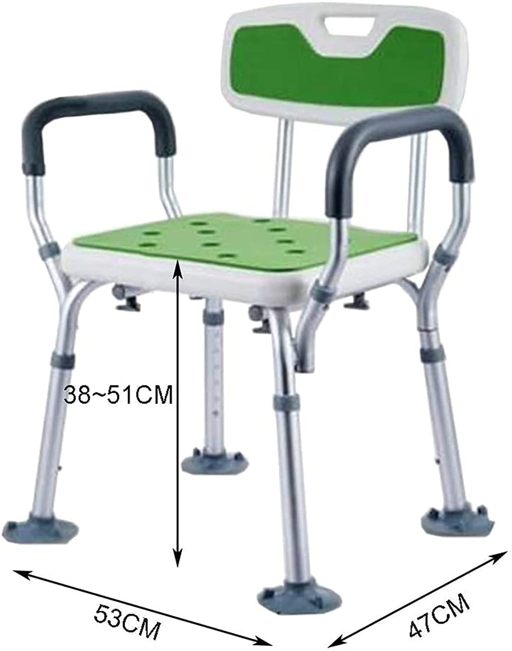 Transfer Bench with Arms and Back Adjustable Height M629