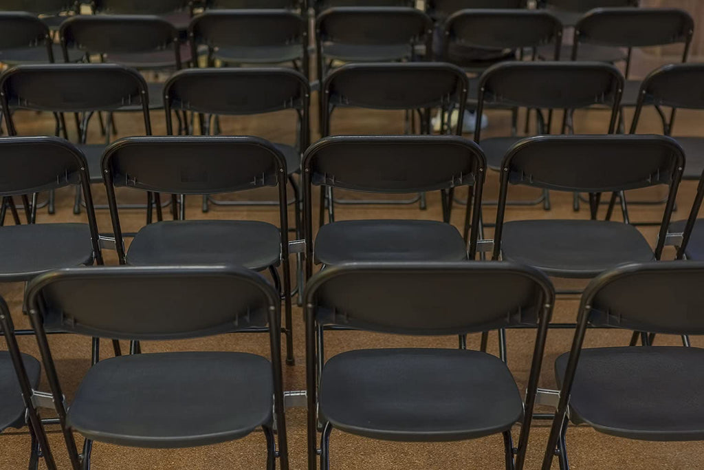 Brown 10pk Stackable Folding Chairs P70759