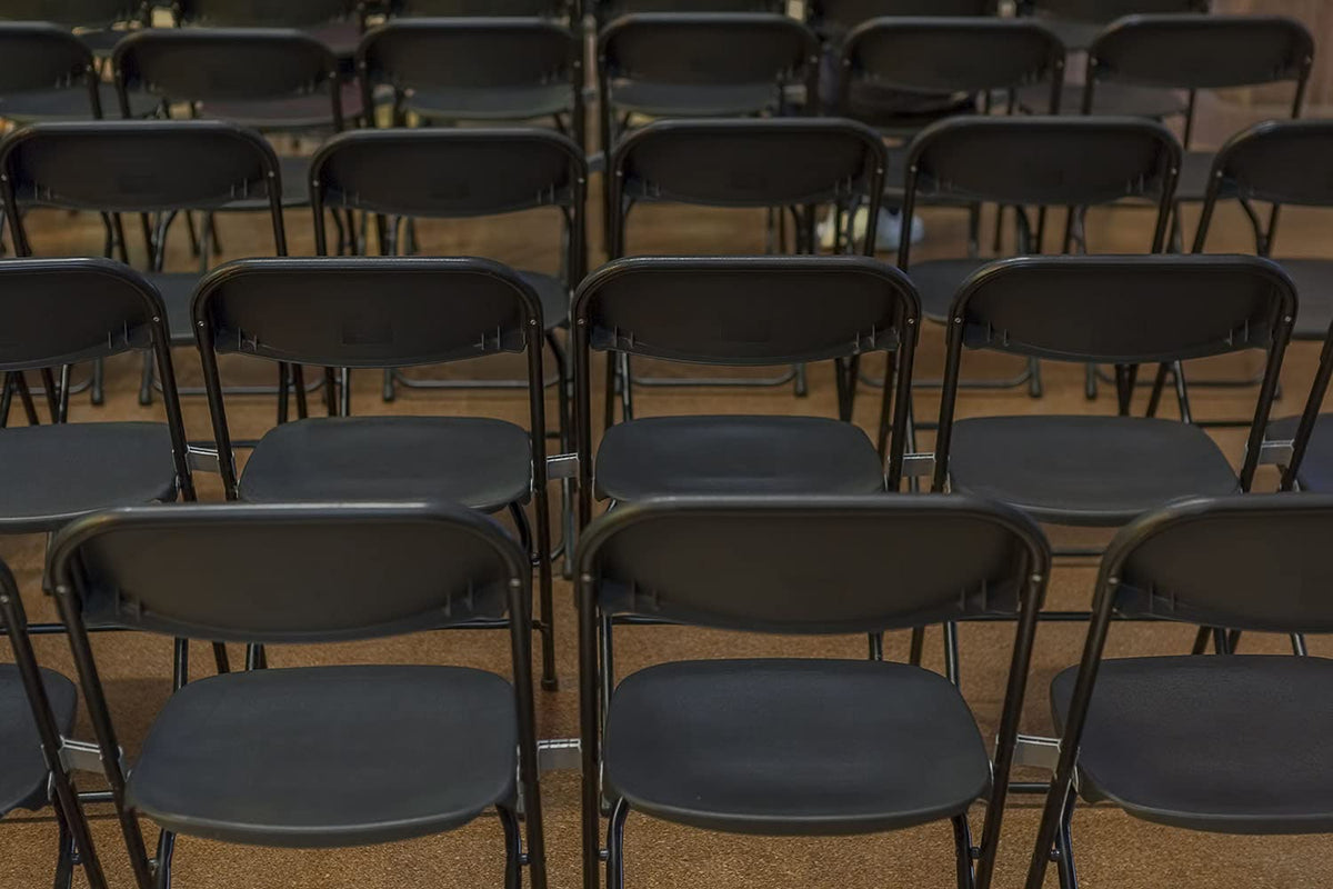 Brown 10pk Stackable Folding Chairs P70759