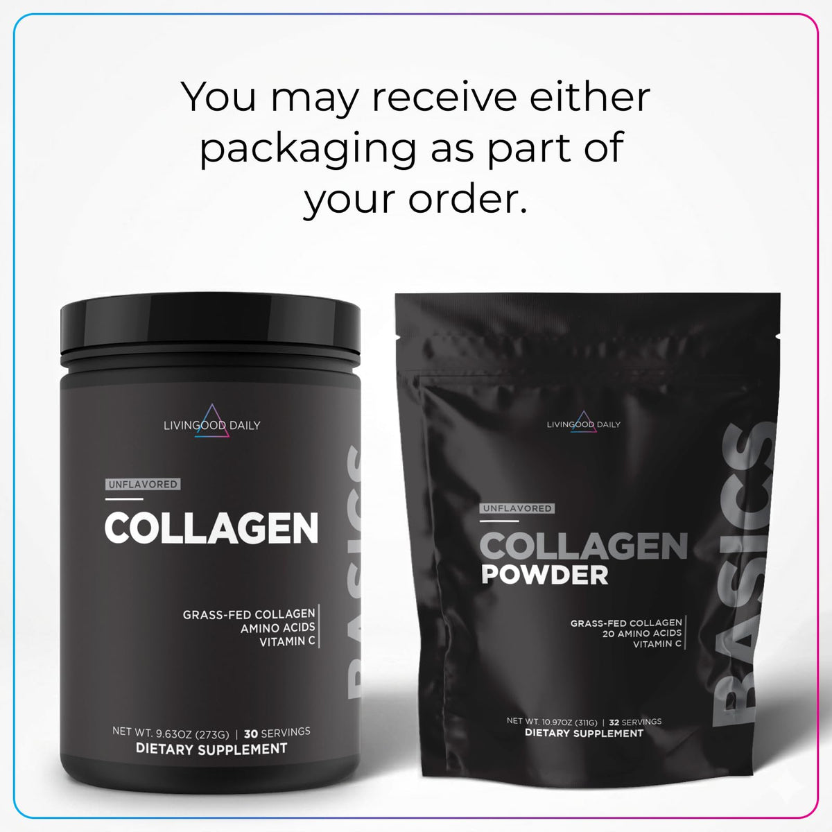 Unflavored Collagen Peptides Powder Type I & III Z23066