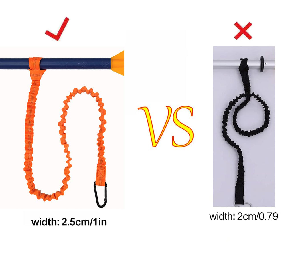 2 Pack Stretchable Paddle Leash with Carabiner D261138