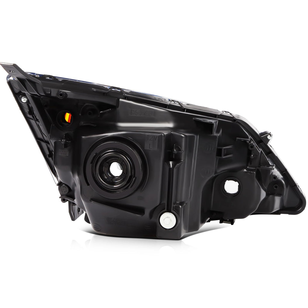 Chrome Housing Clear Corner Headlight Assembly U2459