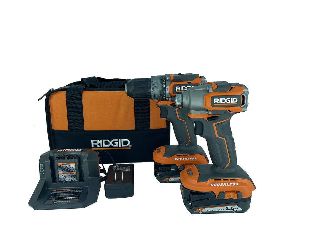 18V Brushless Cordless Hammer Drill and Impact Driver Combo Kit C5252