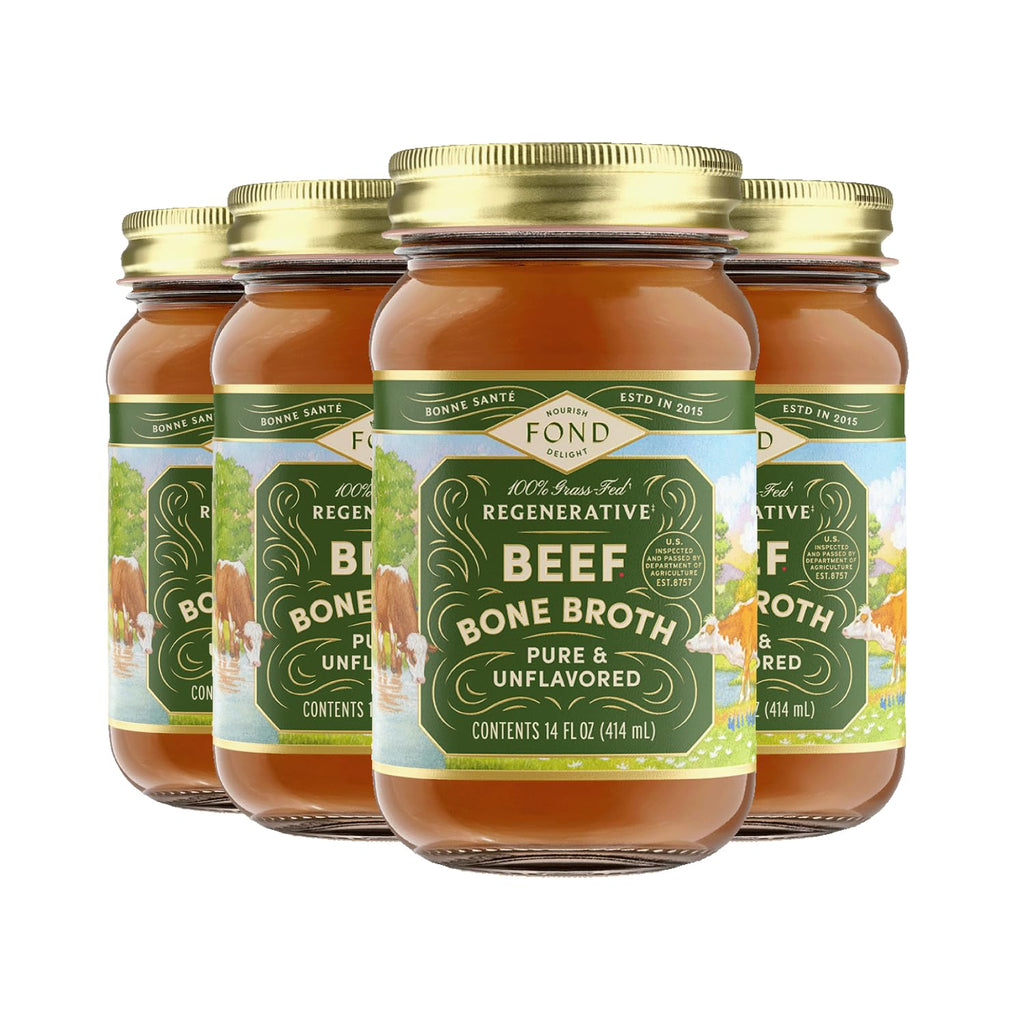 100% Grass-Fed Beef Bone Broth 4-Pack M671