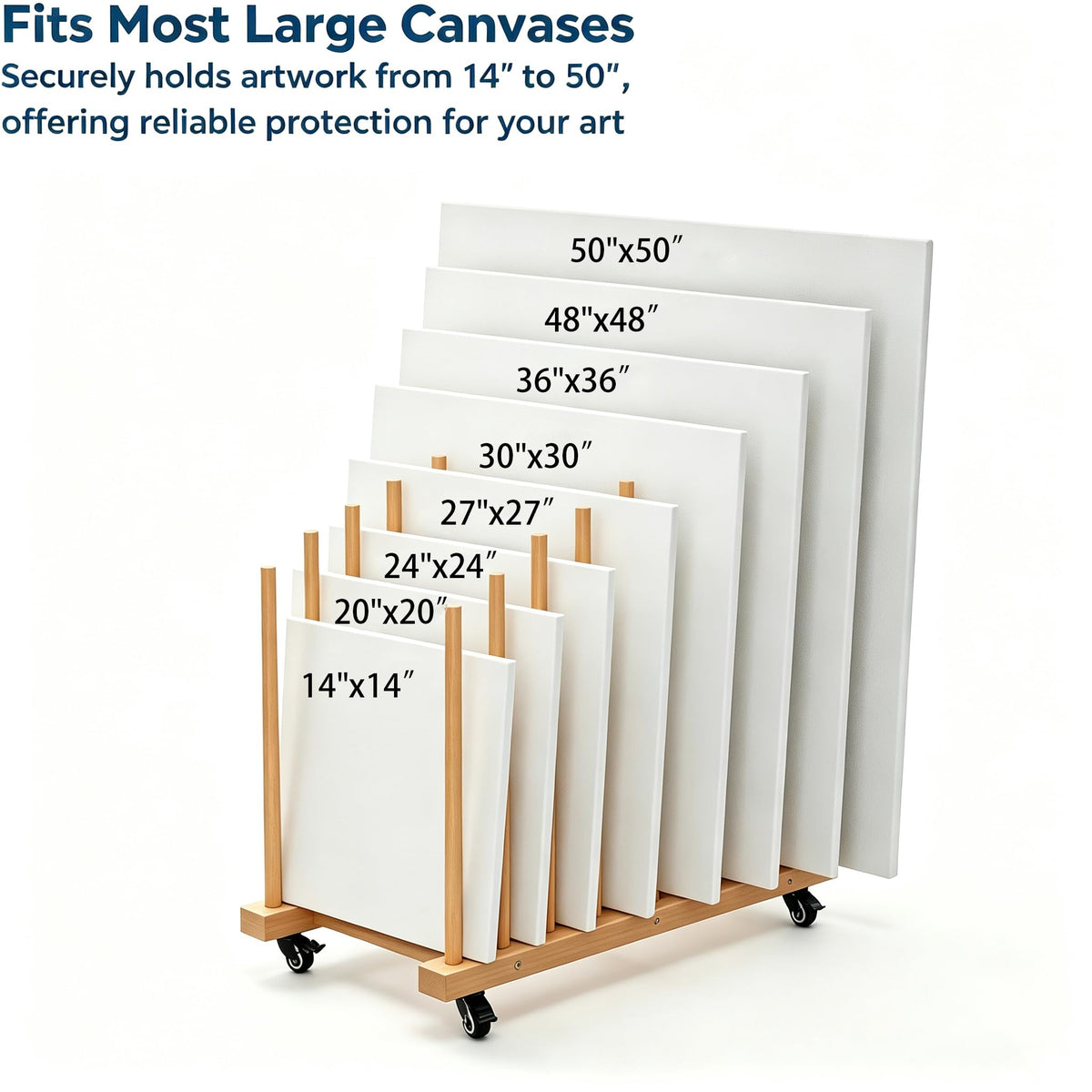 Art Storage Rack with Wheels Z2110