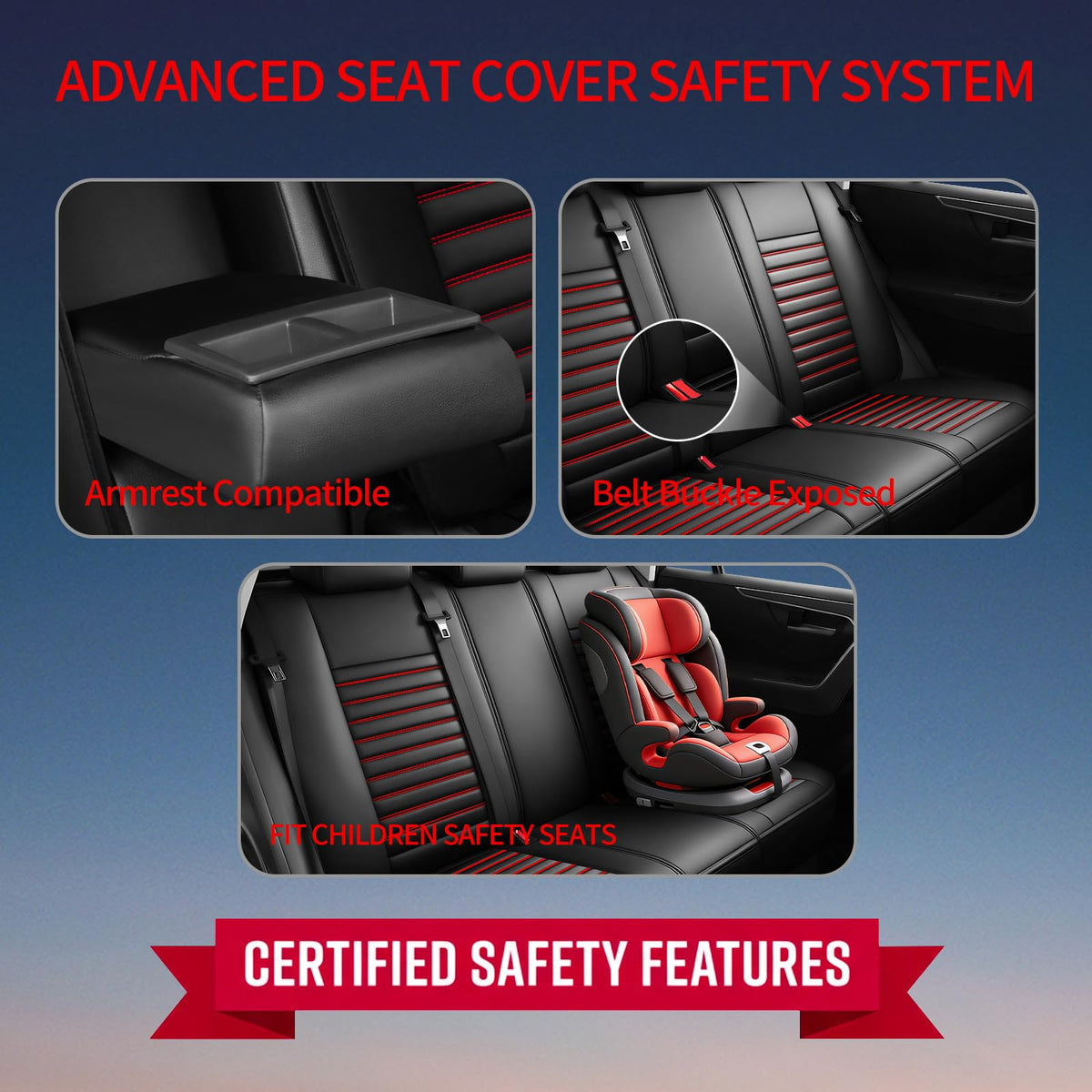 Car Seat Covers Full Set 5 Seat U2765