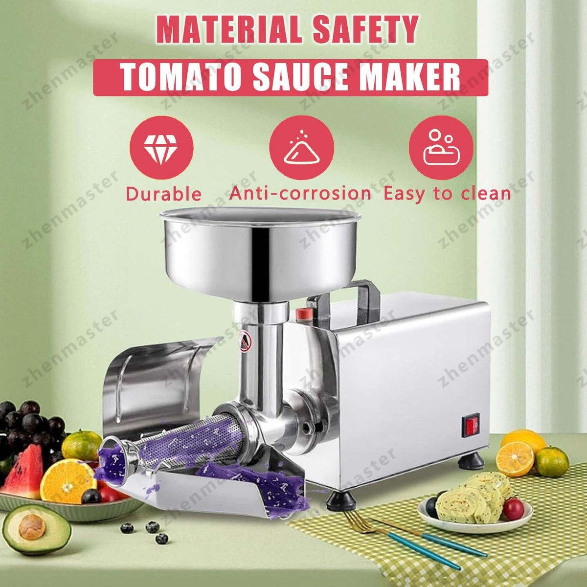 Stainless Steel Electric Tomato Strainer 450W Y816