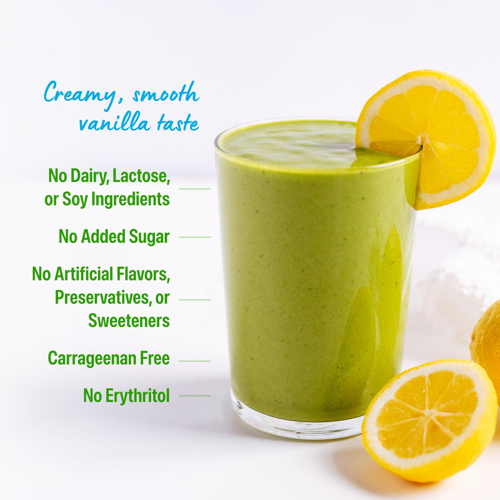 Organic Vegan Protein Powder + Greens Vanilla Bean 21g Plant Based Gluten Free Dairy Free 1.94lb T97235
