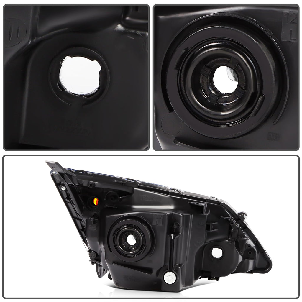 Chrome Housing Clear Corner Headlight Assembly U2459