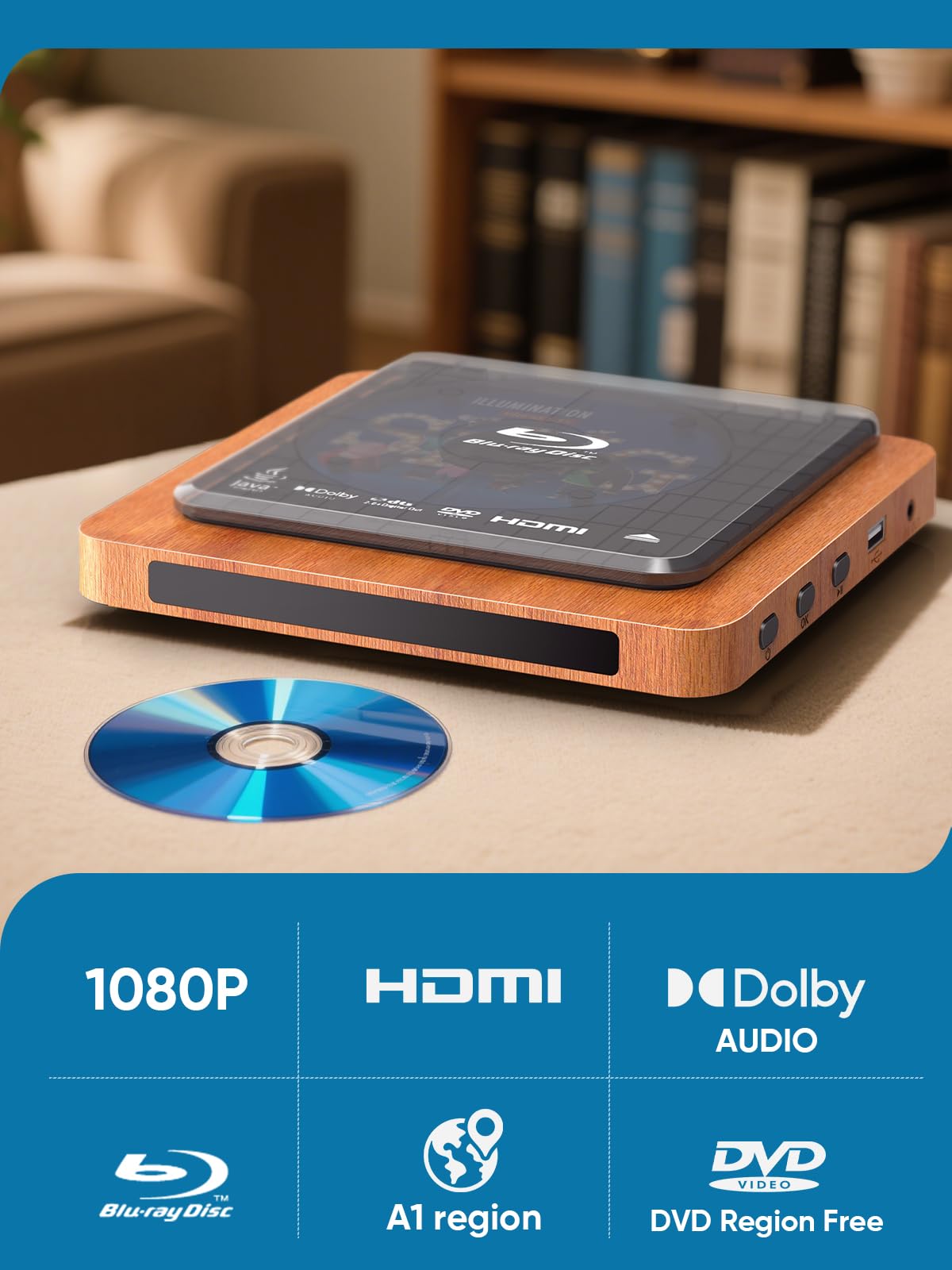 Blu-ray Player with HDMI/AV Cables & Remote G632539