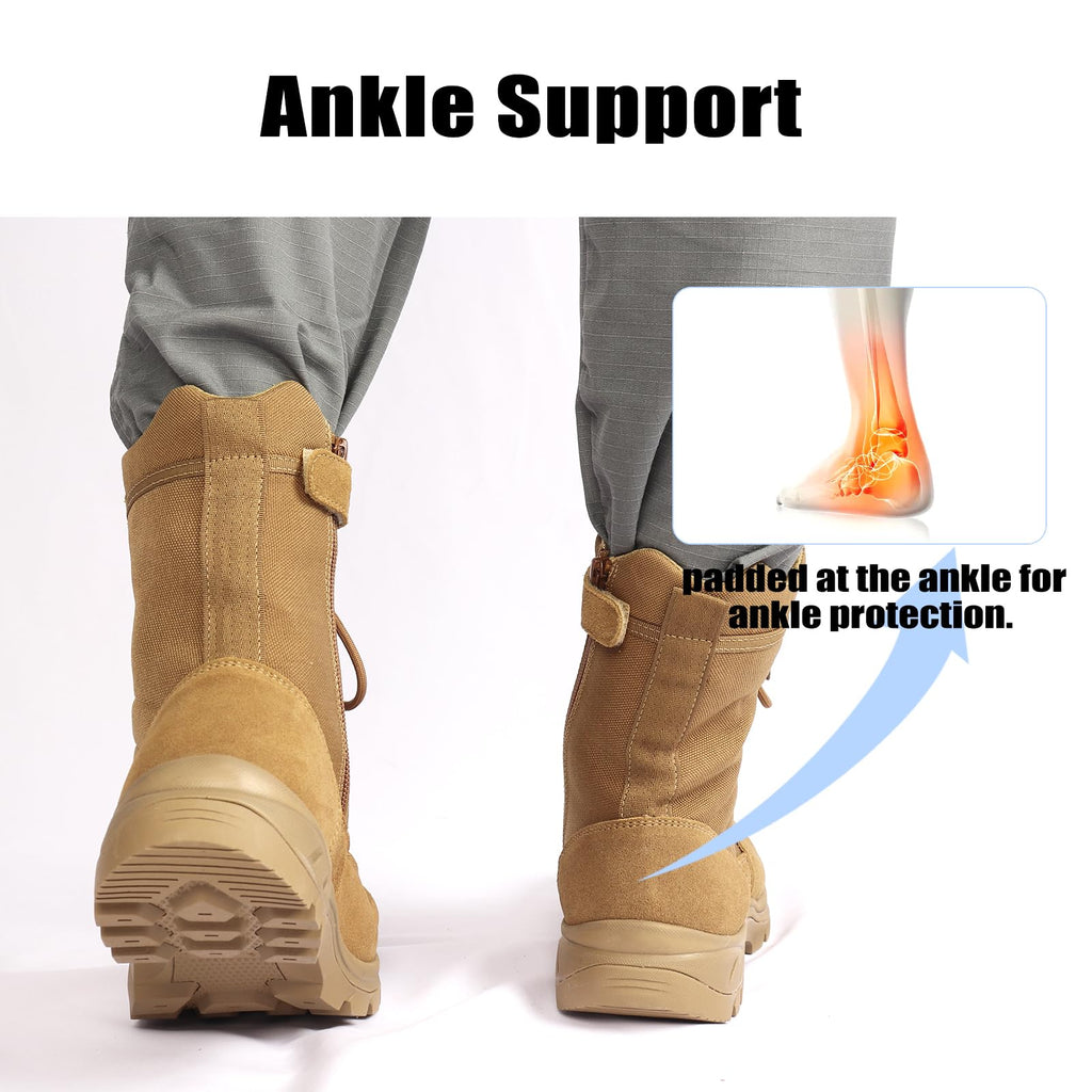 Lightweight Tactical Boots with Side Zipper M950624