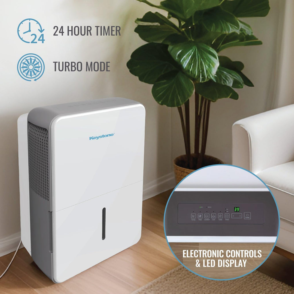 50-Pint Portable Dehumidifier with Auto-Shutoff and Timer R5077