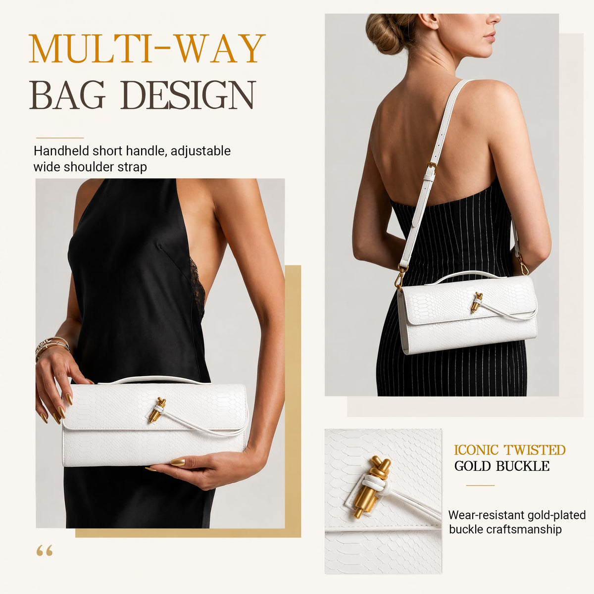 Woven Snake Print Crossbody Shoulder Bag P6733