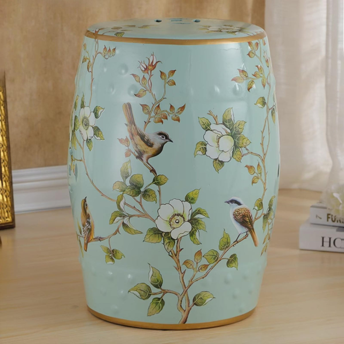 Ceramic Drum Garden Stool R110