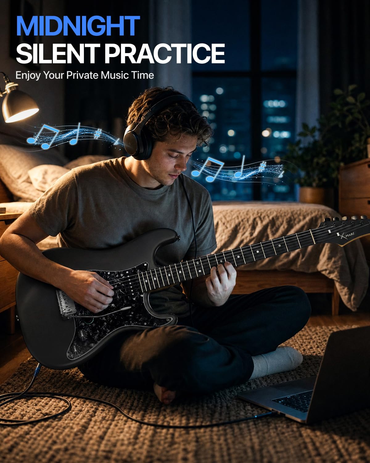 39" Smart Electric Guitar with Built-in 4 Effects S4466