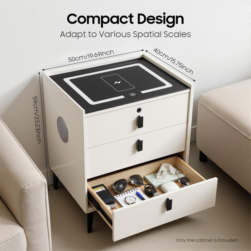 3 Drawer Nightstand with Charging Station N99356