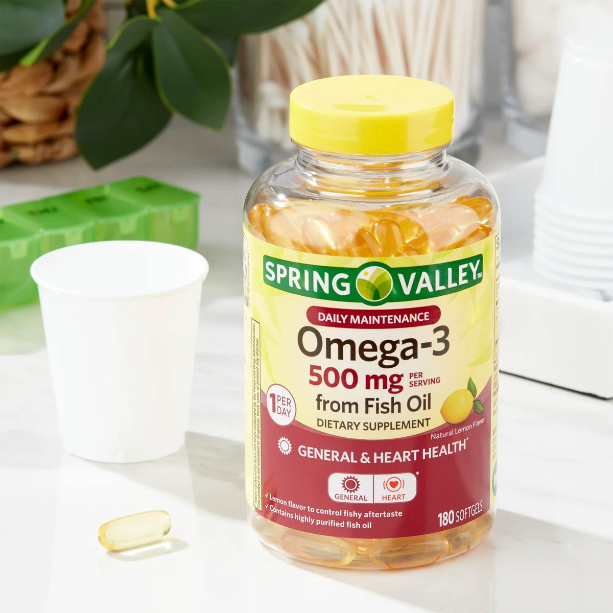 Omega-3 500 mg Fish Oil Dietary Supplements G2389