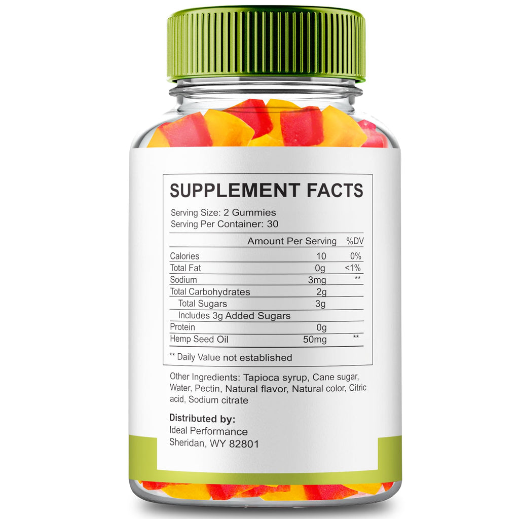 60 Gummies Hemp Gummies with Hemp Seeds Organic Extract U475595