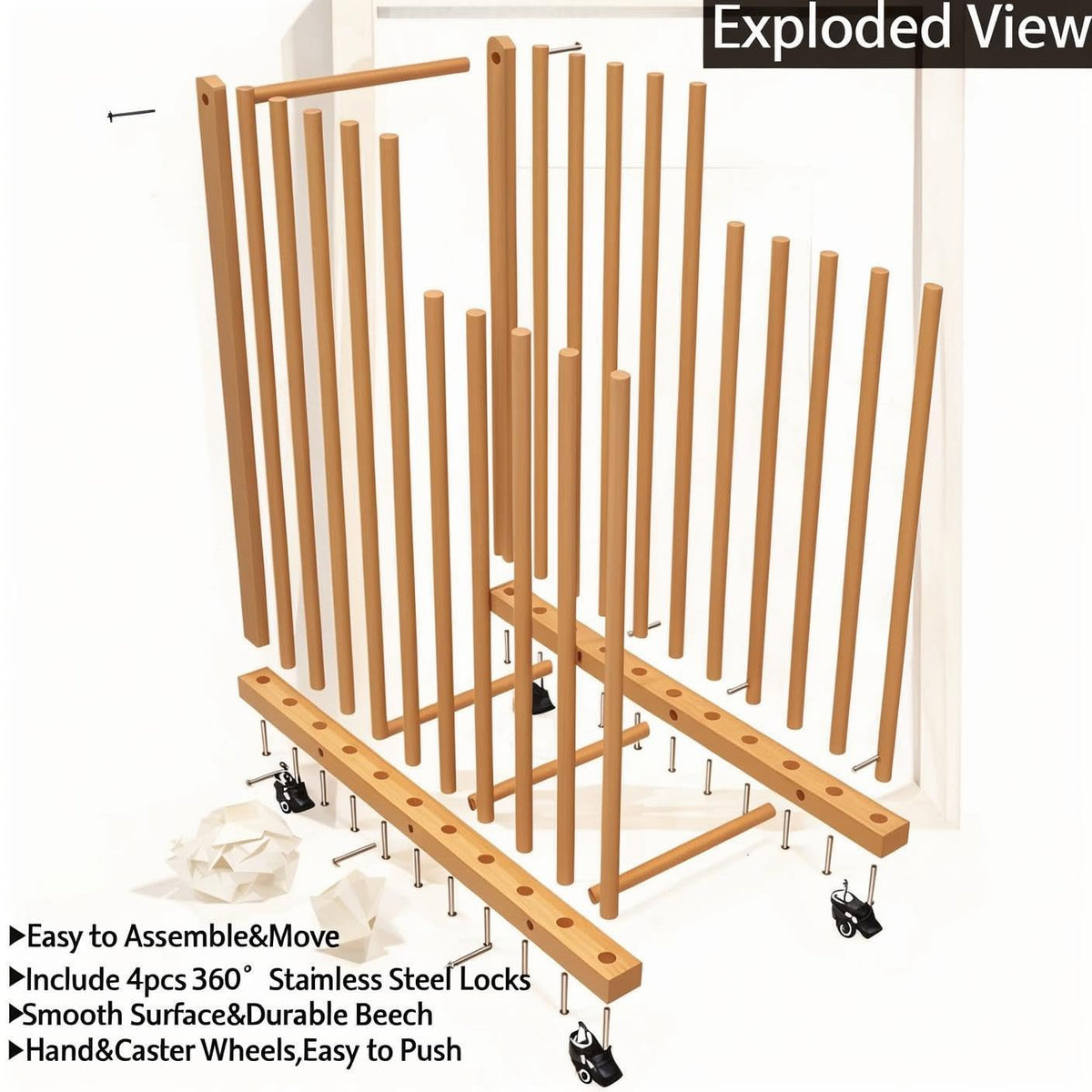 Art Storage Rack with Wheels Z2110