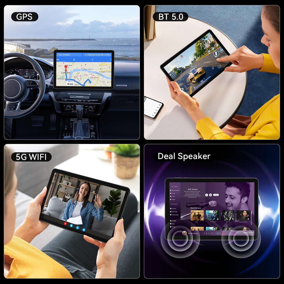 10.1 inch Android 15 Tablet Octa-Core 16GB RAM 64GB ROM A283378