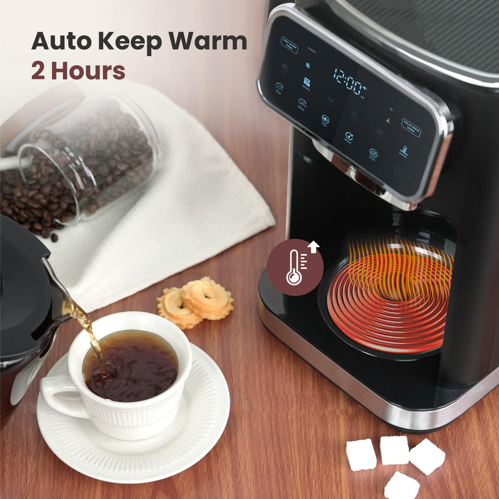 12-Cup Coffee Maker with Glass Carafe D88132