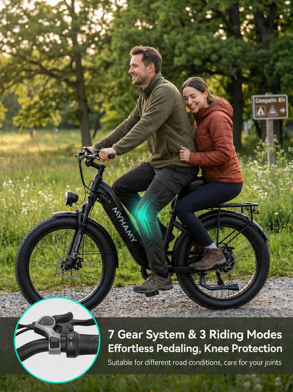 2000W Electric Bike 24 Fat Tire 48V 18Ah Step-Thru R3739
