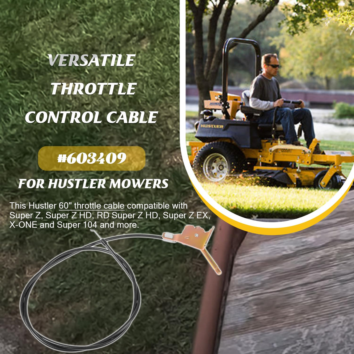 60-Inch Throttle Control Cable M8072